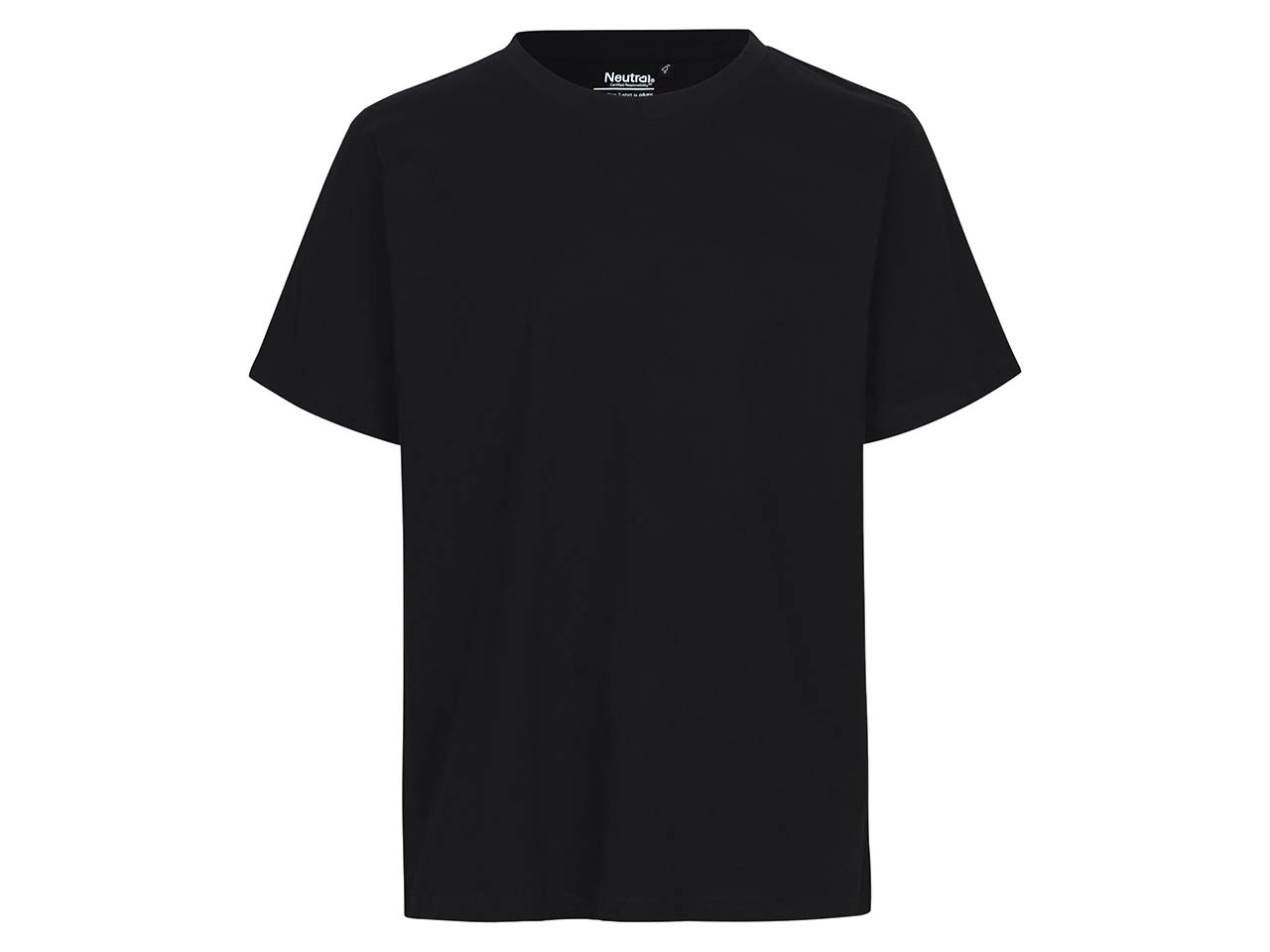 Neutral Bio-Unisex-T-Shirt mit Rundhalsausschnitt, schwarz, Gr. XL