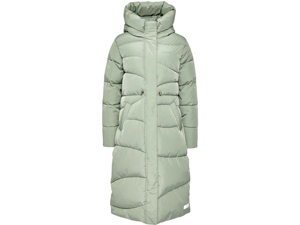 MAZINE Damen-Steppmantel "Wanda" mit Rippenbündchen, sea green, Gr. L