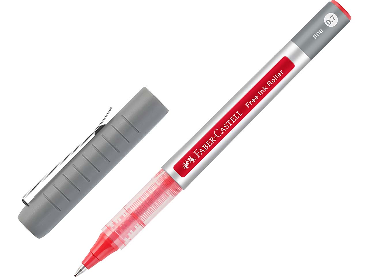 Faber-Castell Tintenroller "Free Ink" 0.7, rot