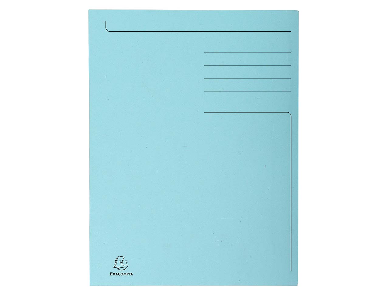50 Exacompta Aktenmappen "Forever", 3 Klappen, 280 g/m², DIN A4, hellblau
