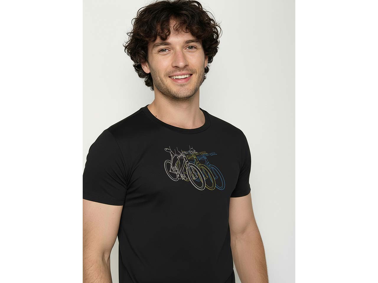 GREENBOMB Bio-Herren-T-Shirt 'Race' mit Rundhalsausschnitt, black, Gr. XL