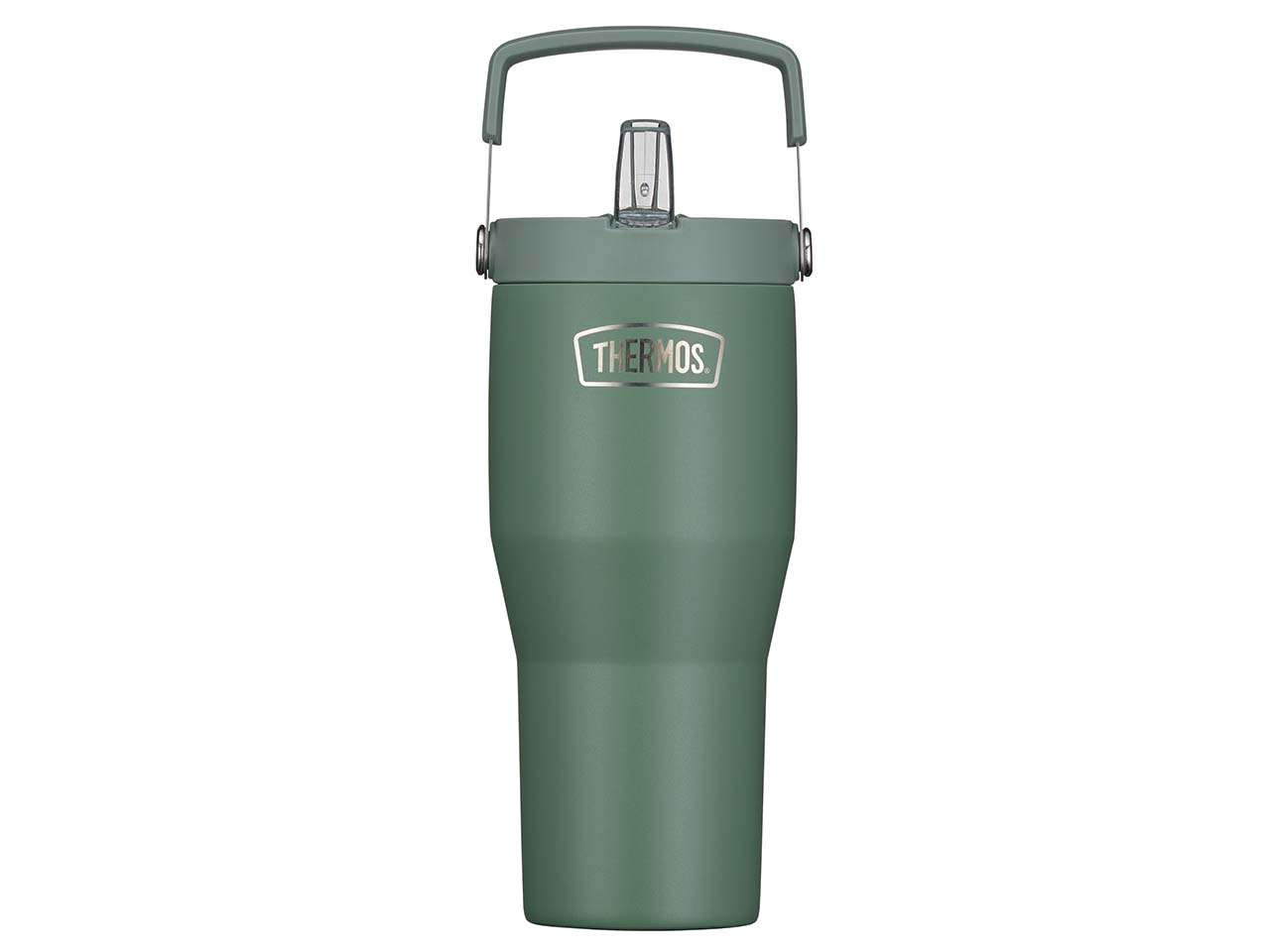 THERMOS Isolier-Trinkbecher "REFRESHING", mit Flip-Straw-System, 850 ml, green mat