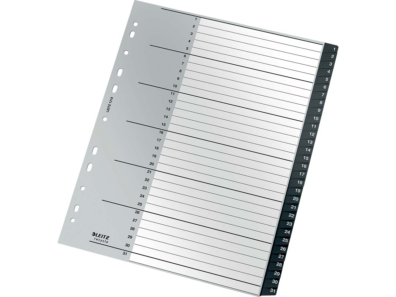 Leitz Recycle Register, PP, extrabreit, 1-31