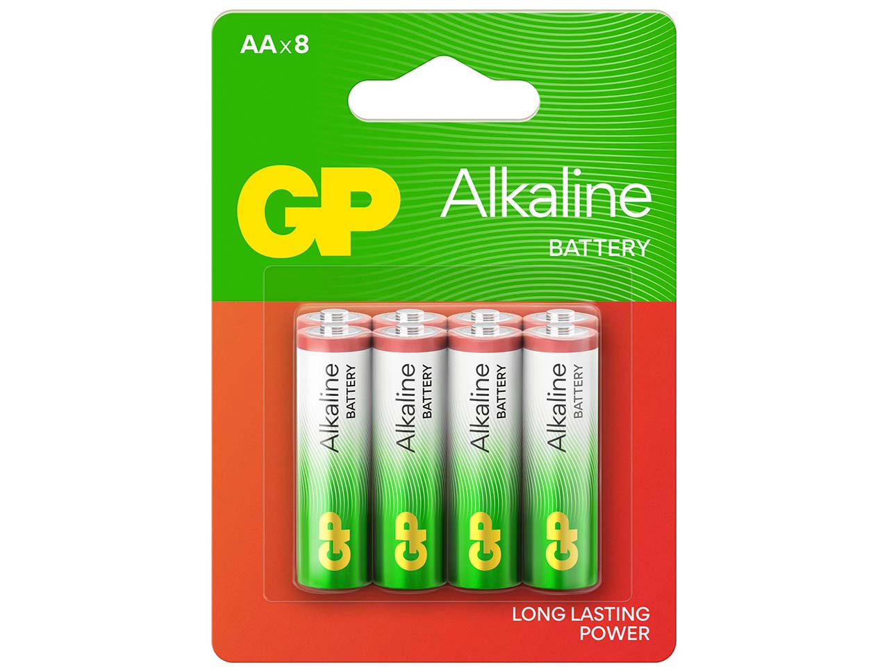 8er-Pack GP Battery Alkaline Batterie "Long Lasting Power" AA 1,5 V