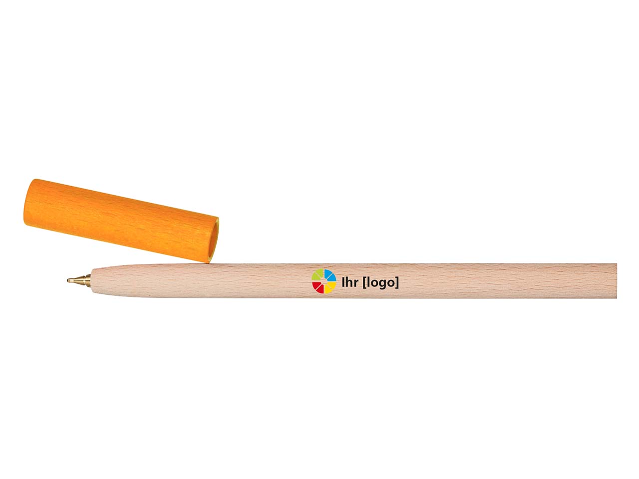 FSC-zertifizierter Kugelschreiber 'Cap' orange
