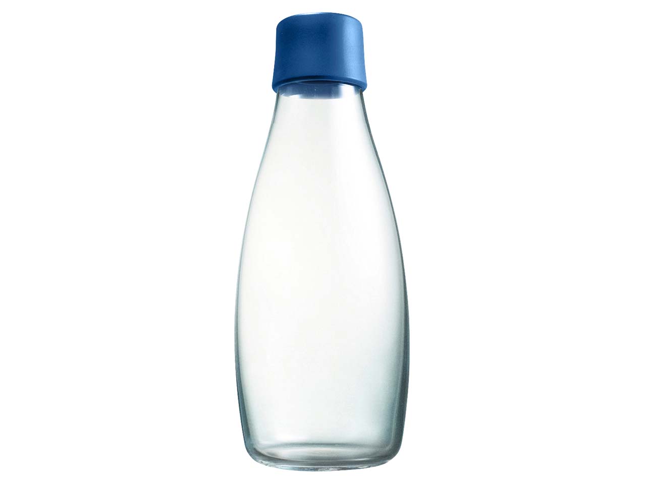 retap Trinkflasche 0,5 l aus Glas dark blue
