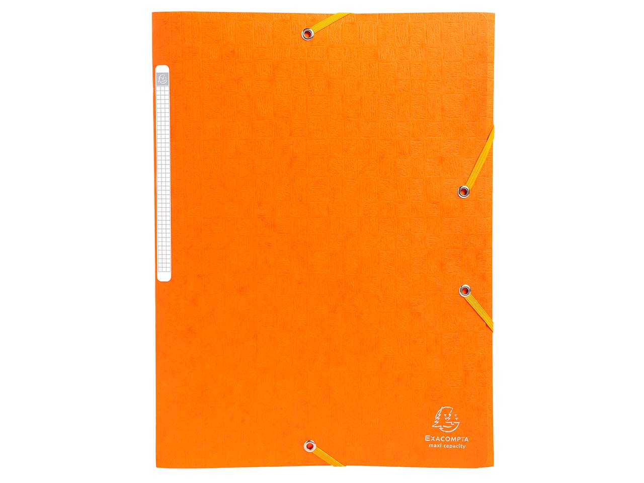 50 Exacompta Sammelmappen "Scotten", 425 g/m², DIN A4, Gummizug, 3 Klappen, orange