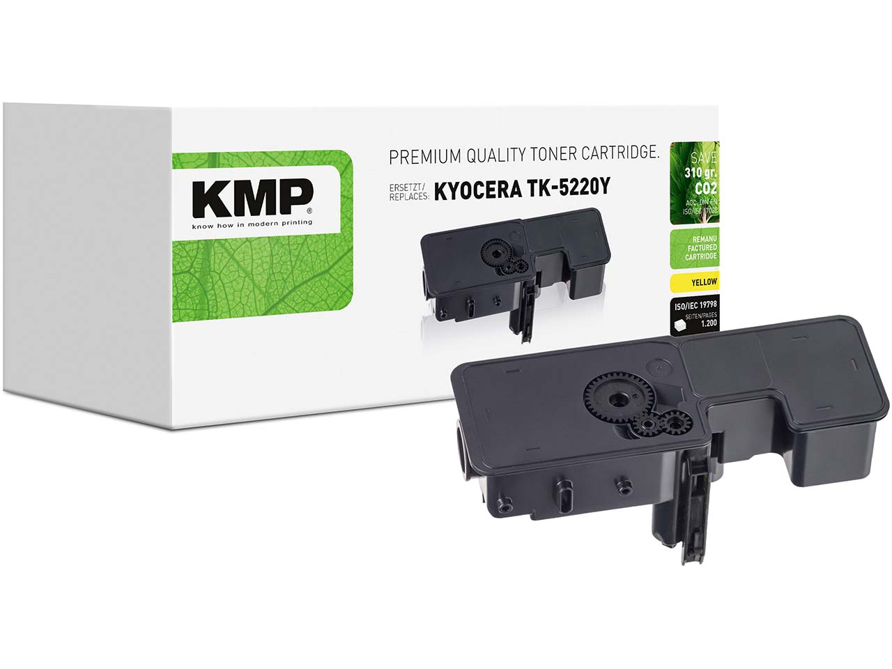 KMP Toner ersetzt Kyocera TK-5220Y gelb
