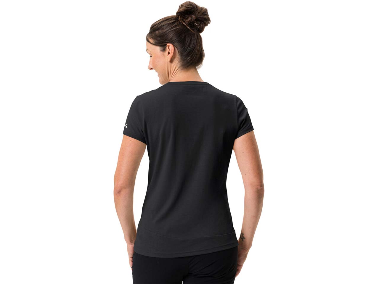 VAUDE Damen-T-Shirt "Sveit" mit Rundhalsausschnitt, schnelltrocknend, black/black, Gr. 36