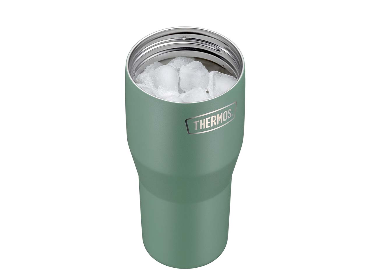 THERMOS Isolier-Trinkbecher "REFRESHING", mit Flip-Straw-System, 850 ml, green mat