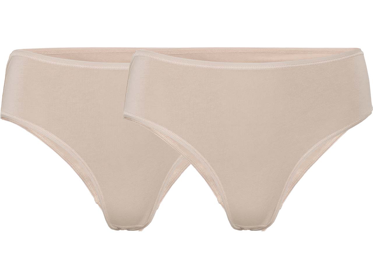 Living Crafts 2er-Pack Bio-Damen-Slip 'TARISSA' mit Spitze, powder, Gr. S