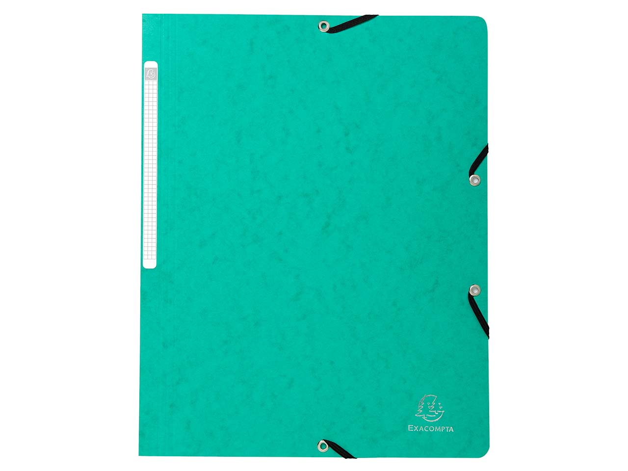 50 Exacompta Eckspannmappen aus Colorspan-Karton, 355 g/m², DIN A4, ohne Klappen, grün