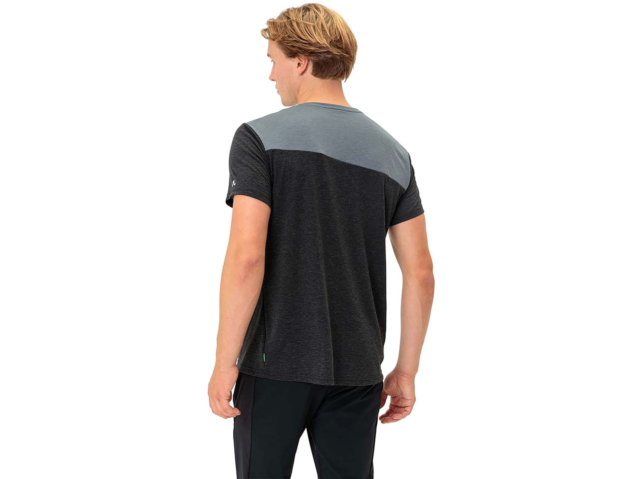 VAUDE Herren-T-Shirt "Sveit" schnelltrocknend, black/white, Gr. XL