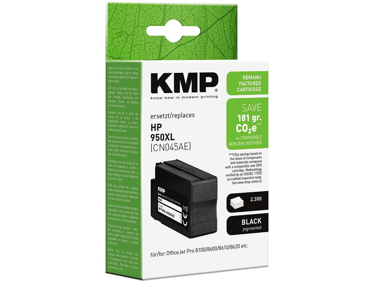 KMP Tintenpatrone ersetzt HP Nr. 950XL schwarz