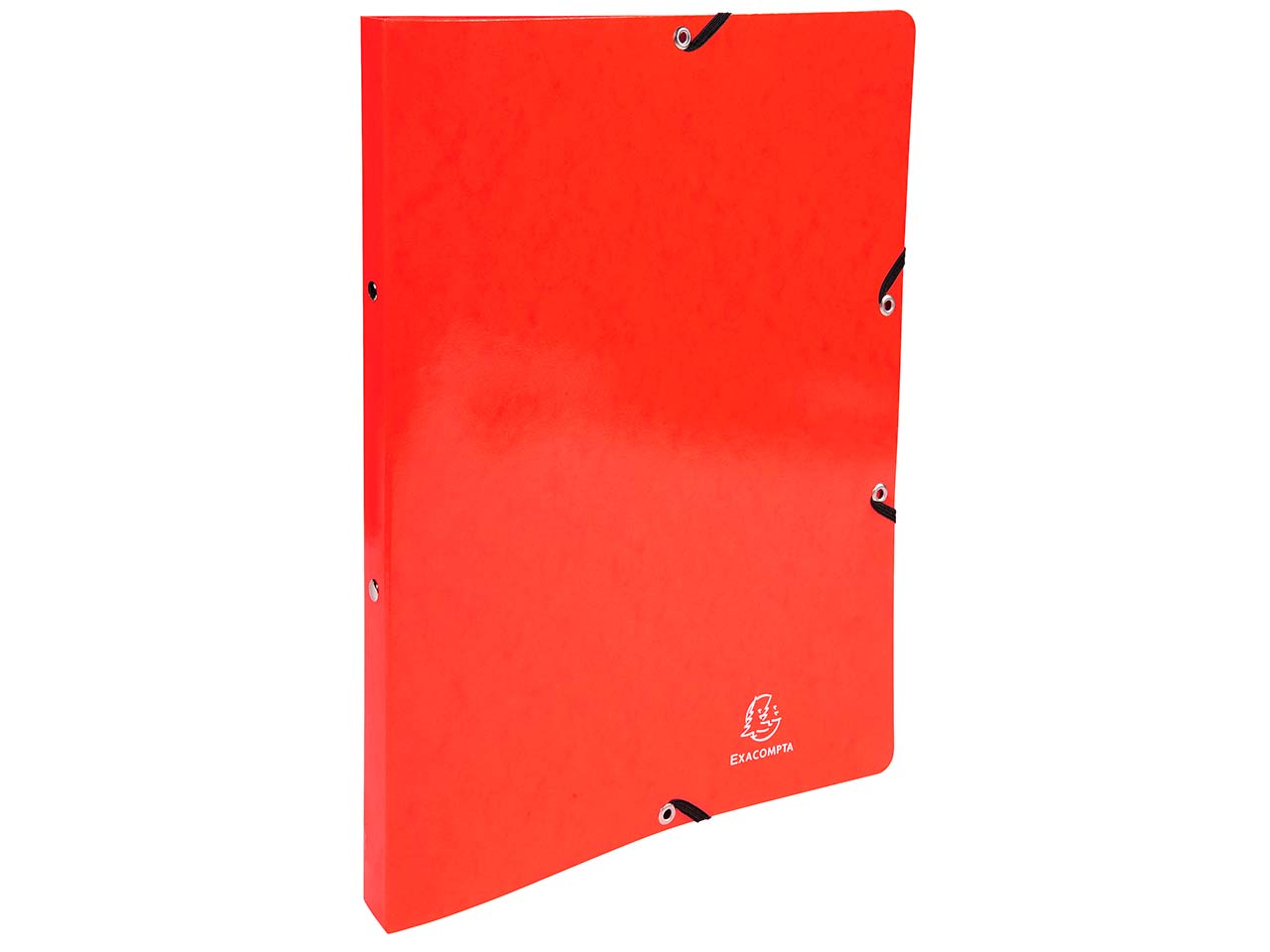 20 Exacompta Ringbücher "Iderama" aus Colorspan, 600 g/m², DIN A4, 2 Ringe, rot