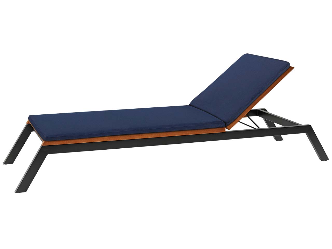 Auflage für Sonnenliege 'Sassa' 220 x 54 x 6 cm, Bezug aus Polyester, blau