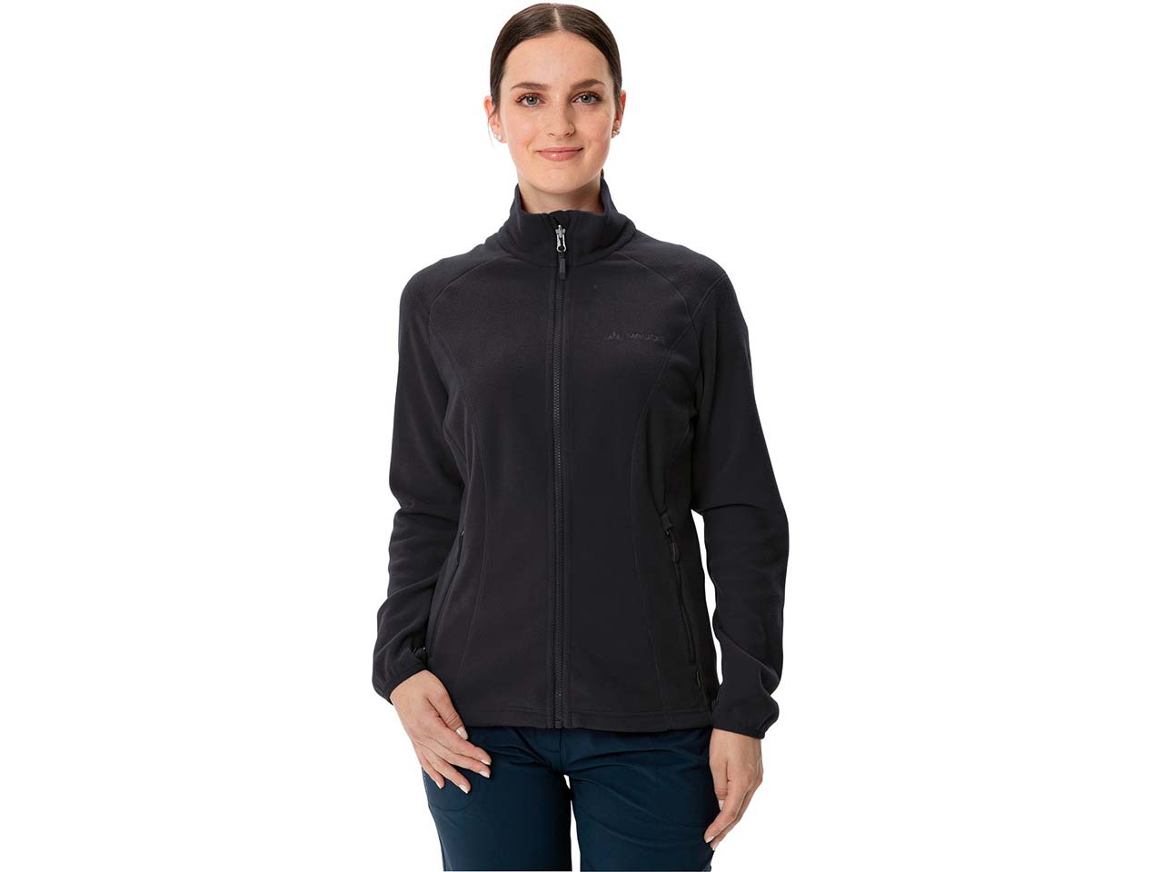 VAUDE Damen-Fleecejacke 'Rosemoor II' mit Stehkragen, black, Gr. 42