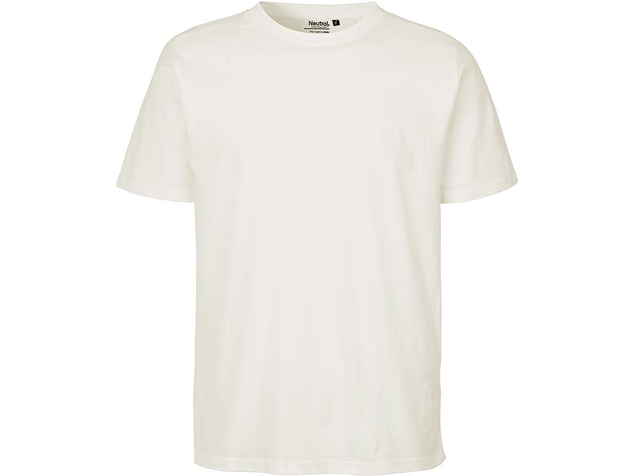 Neutral Bio-Unisex-T-Shirt mit Rundhalsausschnitt, nature, Gr. M