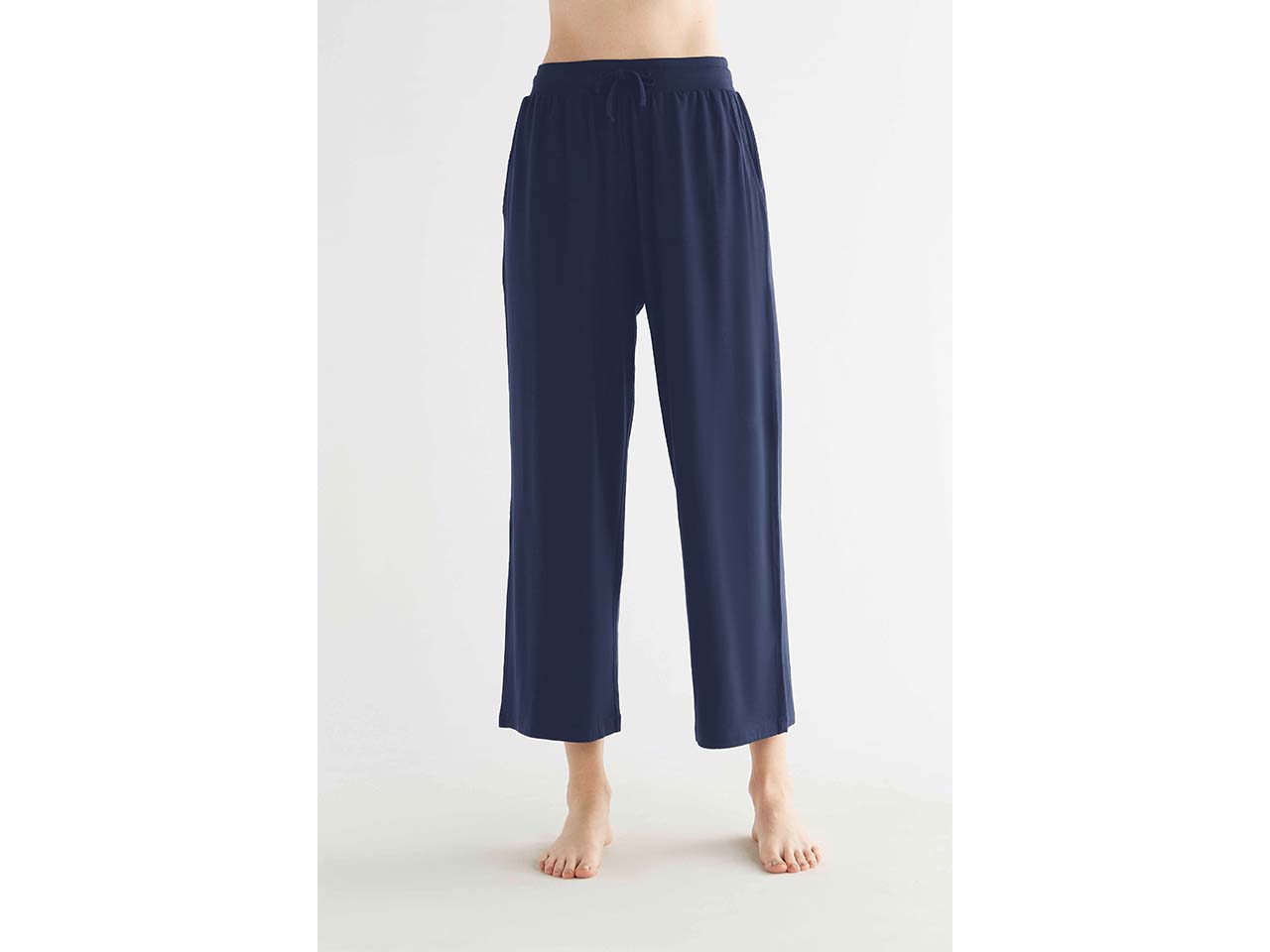 TRUE NORTH Damen-7/8-Hose mit weitem Bein, navy, Gr. M