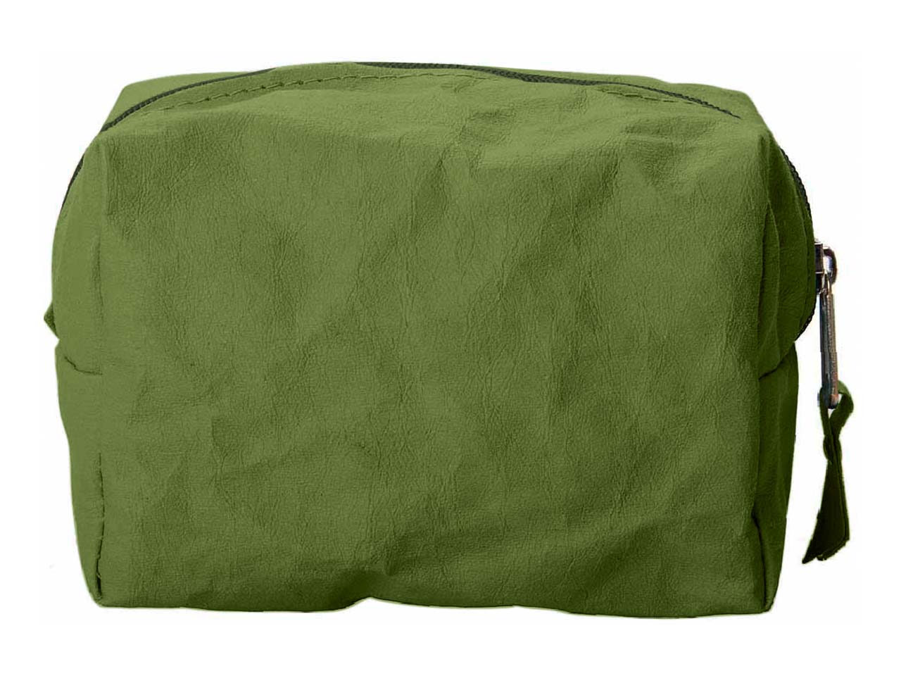 Kosmetiktasche 'Polly' aus Papyr, olive