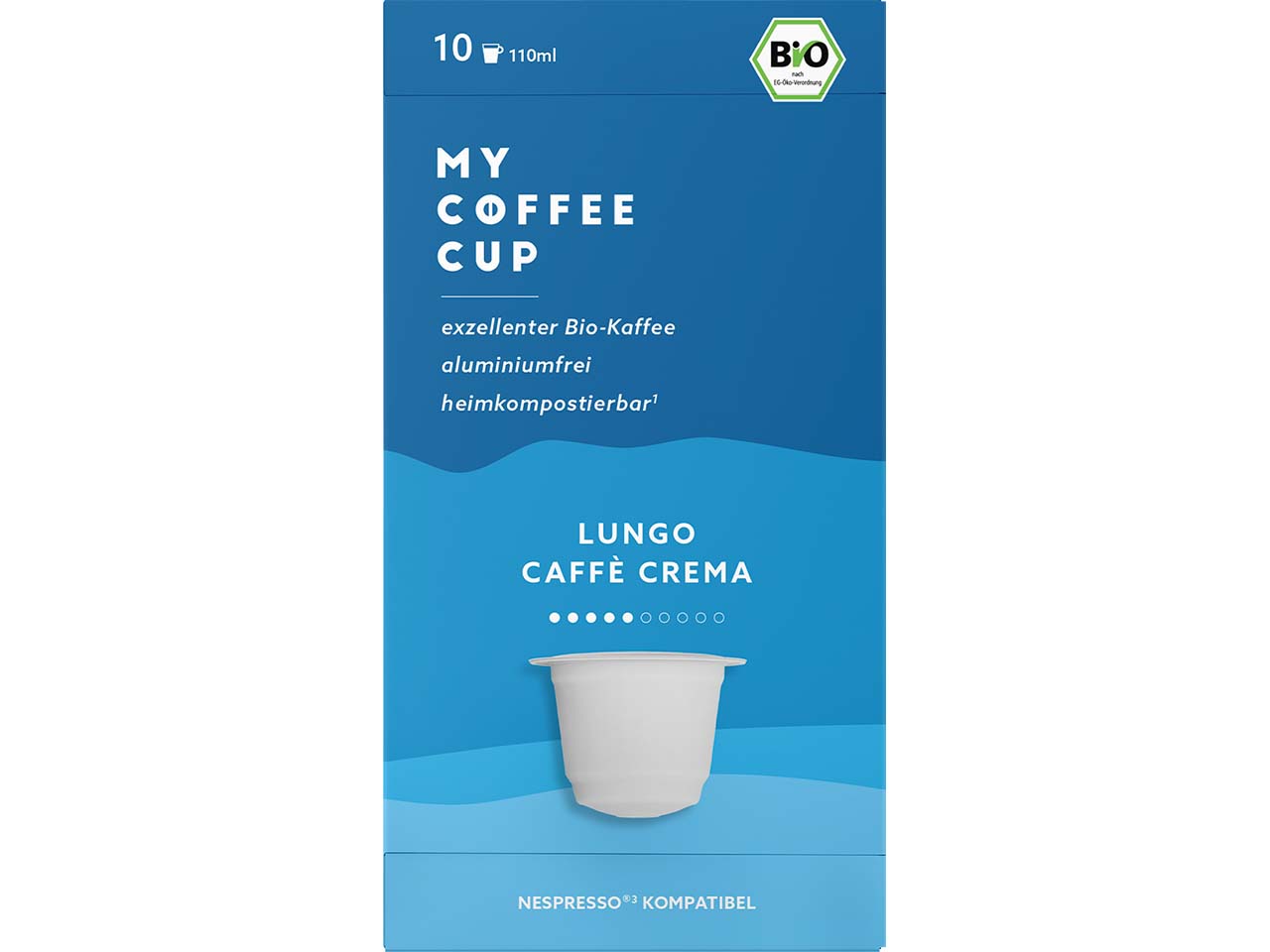MY COFFEE CUP Bio-Kaffeekapseln "Lungo Caffé Crema" 10 Stk.