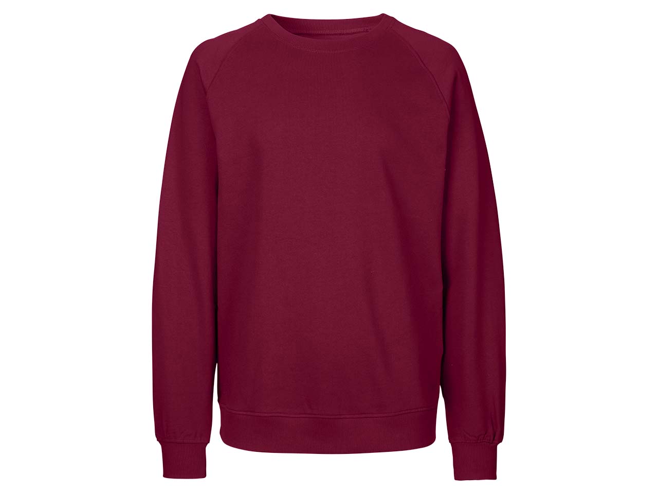 Neutral Bio-Unisex-Sweatshirt bordeaux, Gr. M
