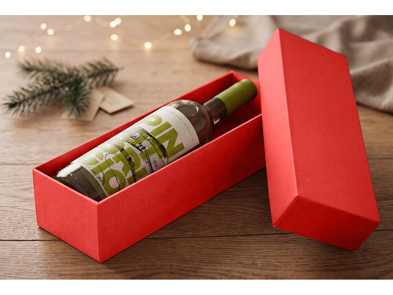 Bio-Weißwein UN VIAGGIO IN ITALIA Pinot Grigio IGT 2025, 750 ml, in Geschenkverpackung