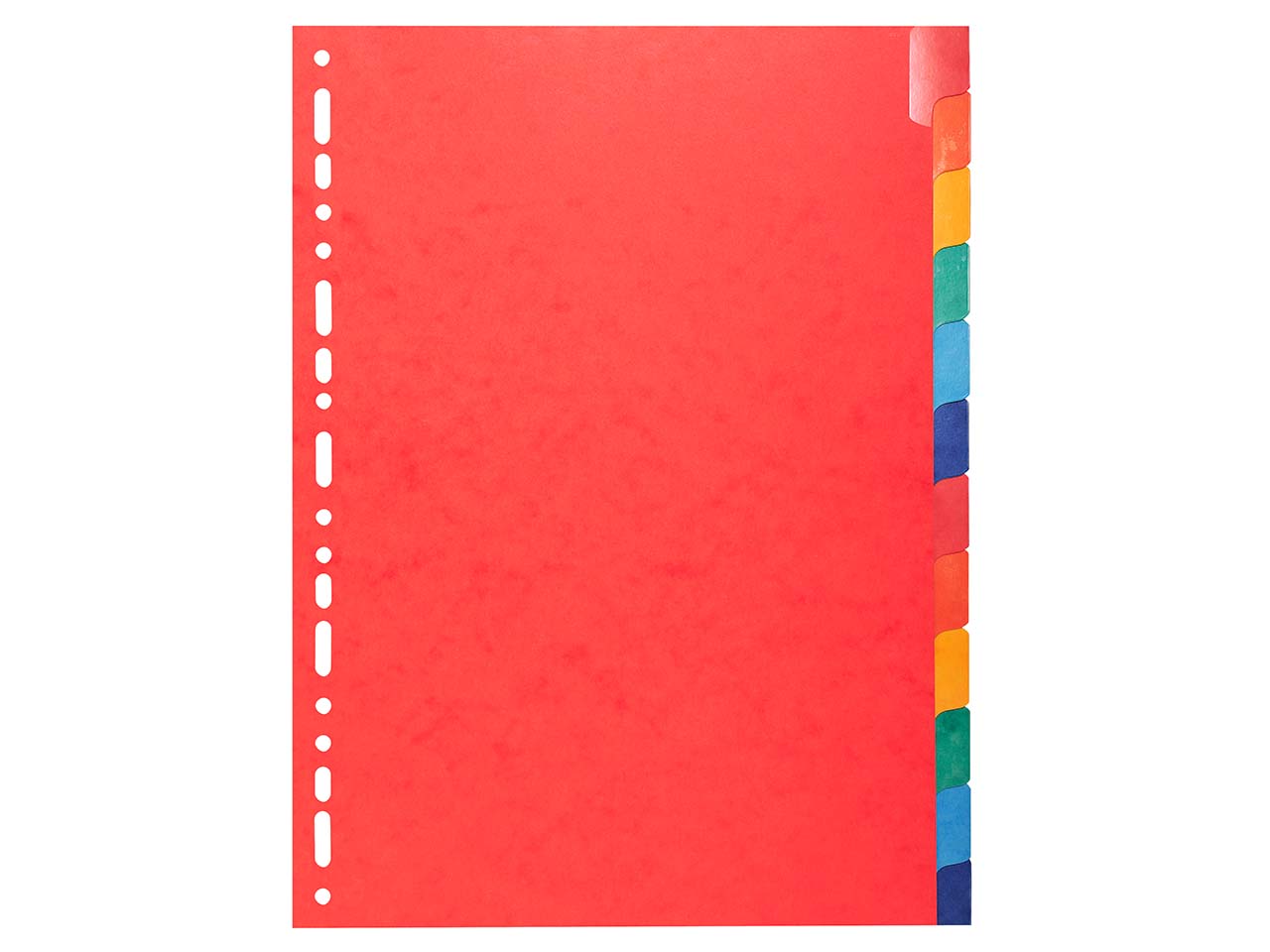 15 Exacompta Register, Colorspan-Karton, 12 Taben neutral, 225 g/m², DIN A4, sortiert