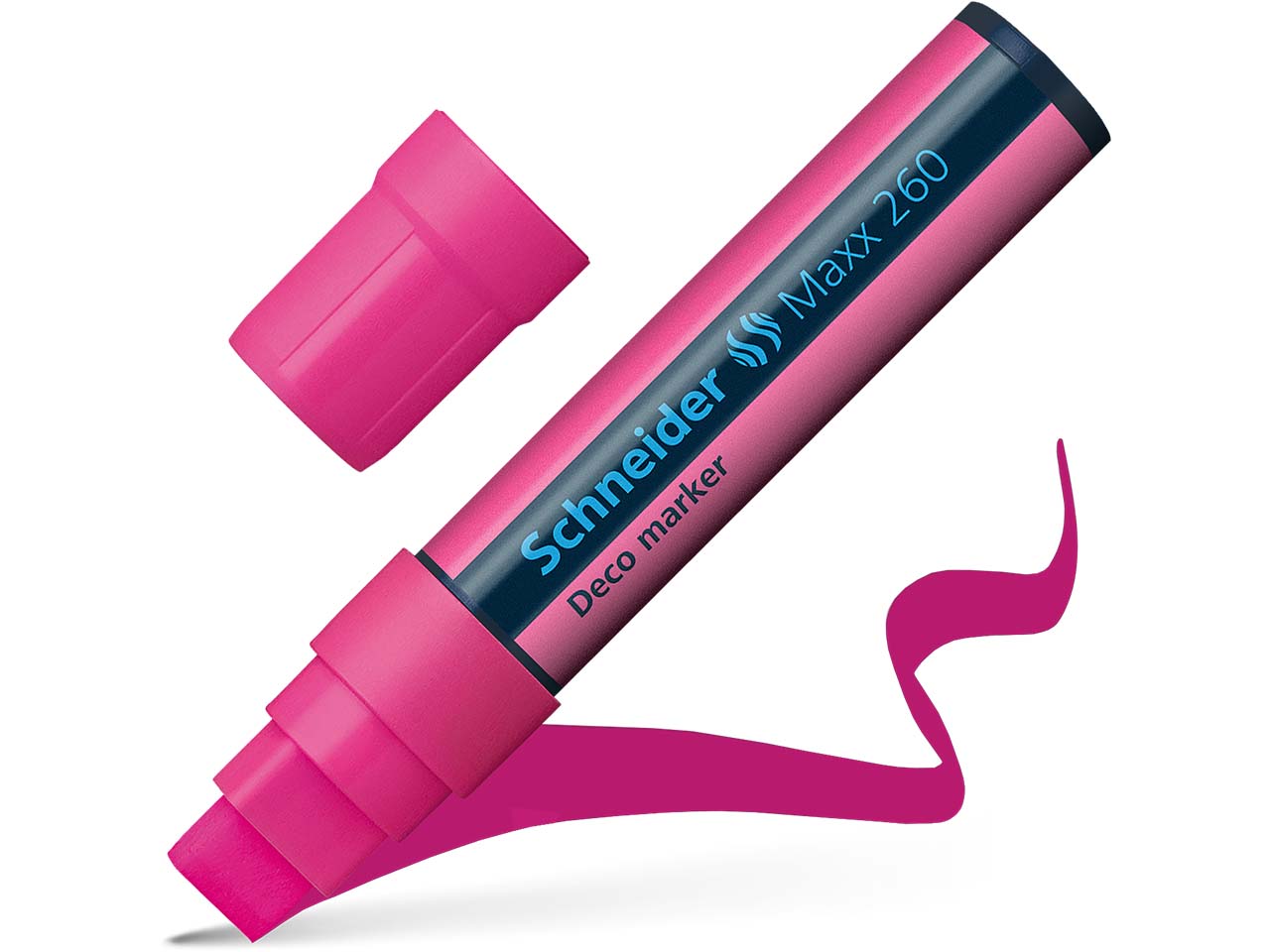 Schneider Kreidemarker "Maxx 260" mit Blockspitze 5+15 mm, pink