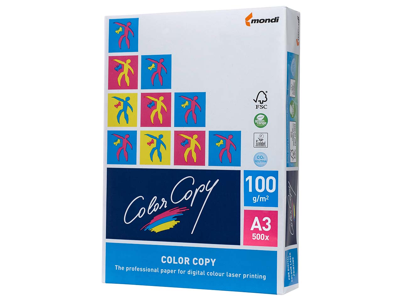 500 Blatt mondi Laserpapier 'Color Copy' 100 g/m², DIN A3