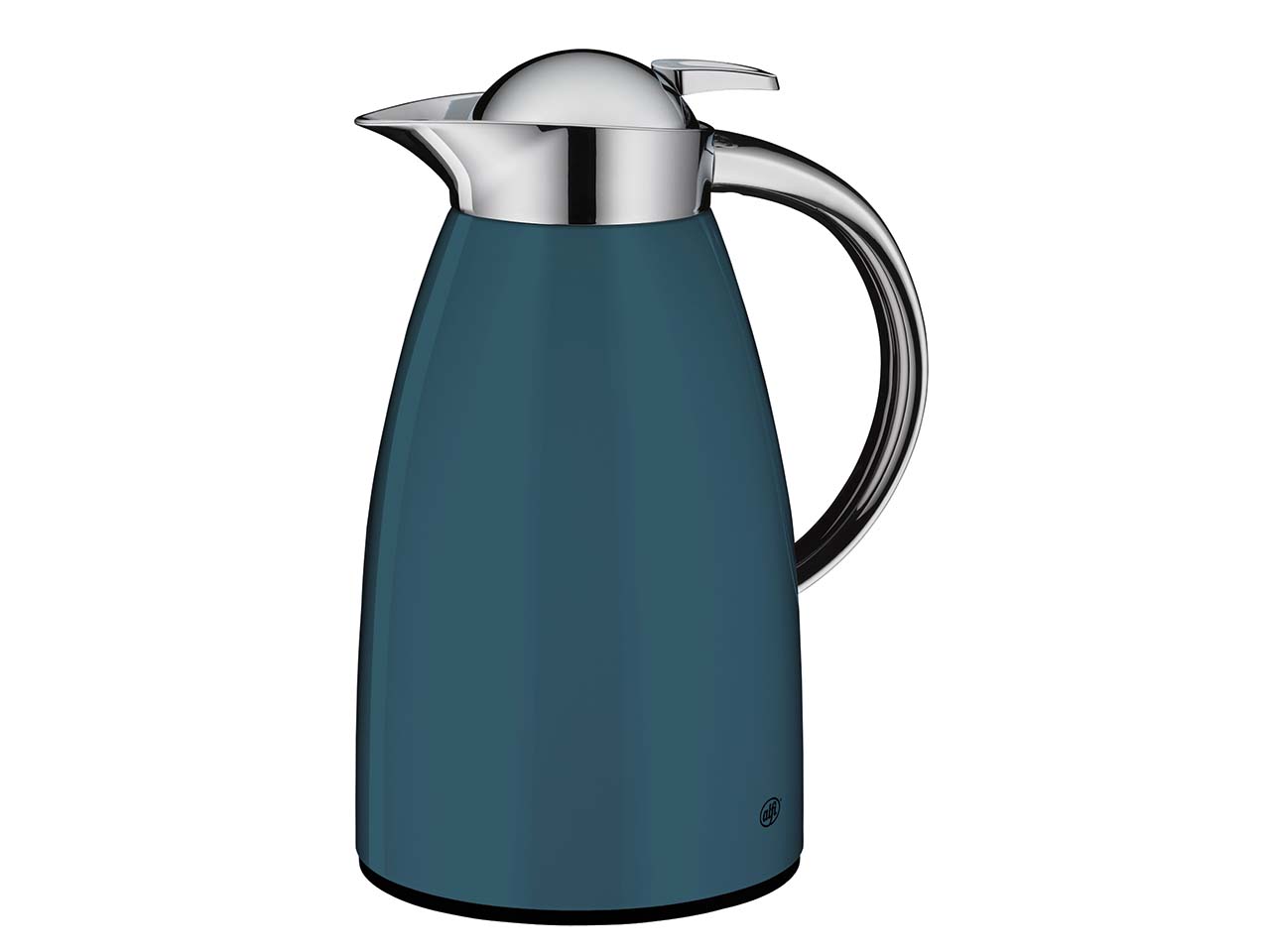 alfi Isolierkanne "SIGNO", Drehverschluss mit Druckknopf, 1 l, river blue polished