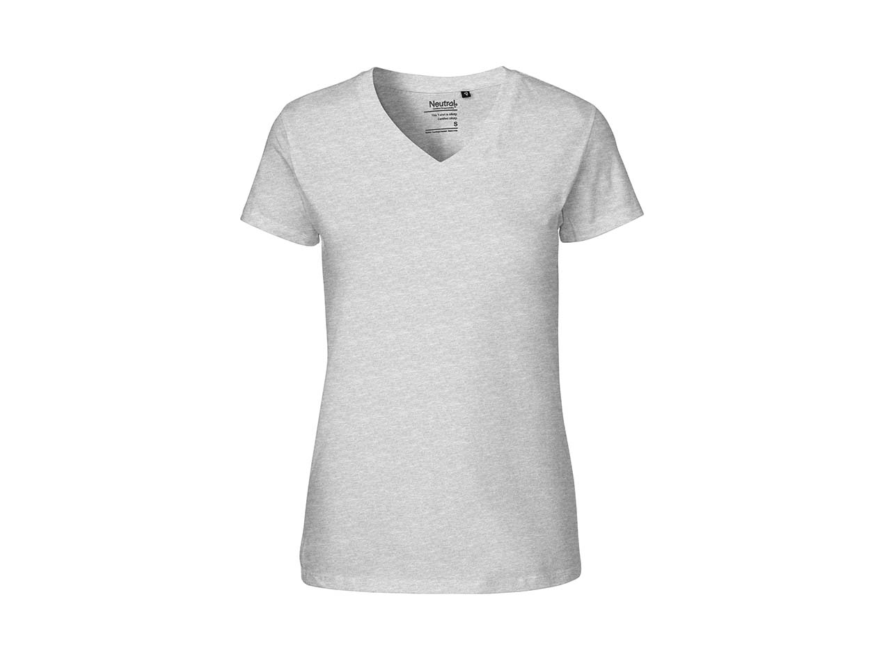 Neutral Bio-Damen-T-Shirt mit V-Ausschnitt 155 g/m² schwarz, Gr. S