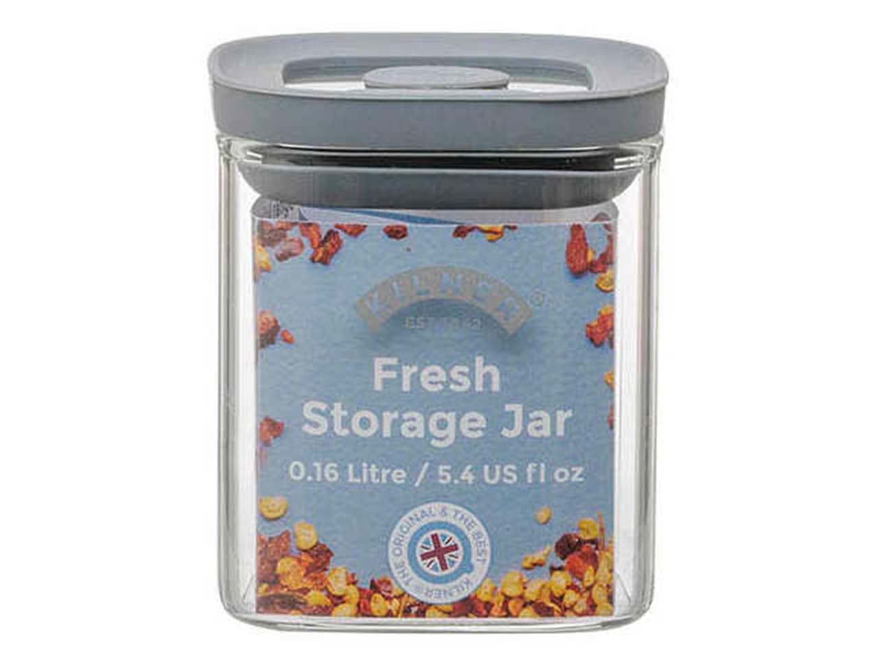 KILNER Gewürzglas "Fresh Storage" quadratisch, 160 ml