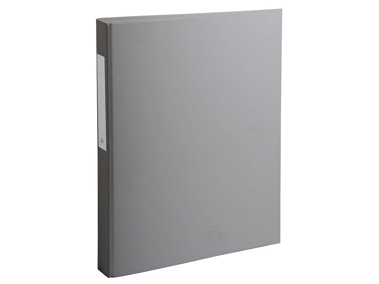 10 Exacompta Ringbücher aus kaschiertem Karton, DIN A4, 2 Ringe, RB 40 mm, grau