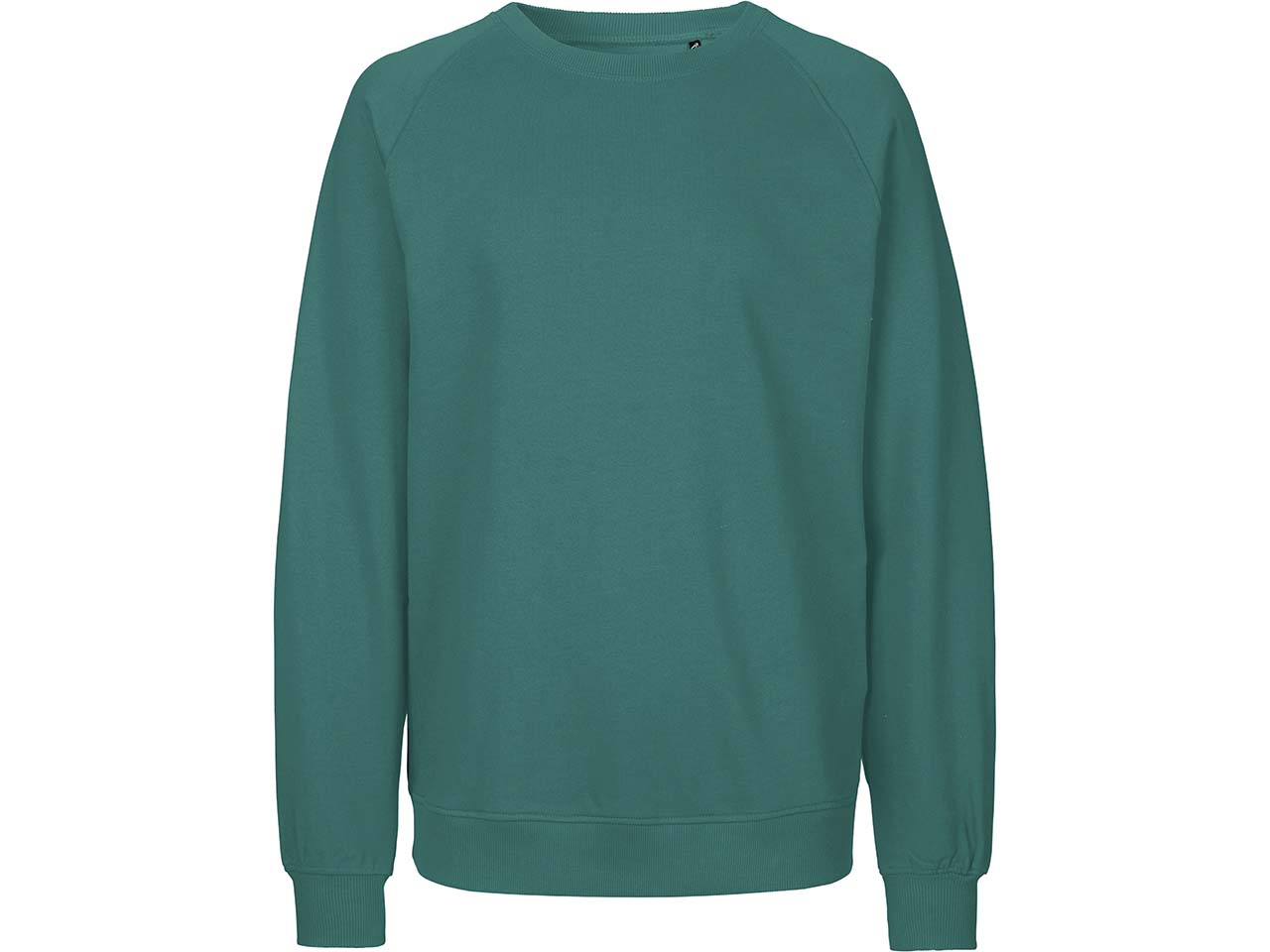 Neutral Bio-Unisex-Sweatshirt mit Rundhalsausschnitt, teal, Gr. M