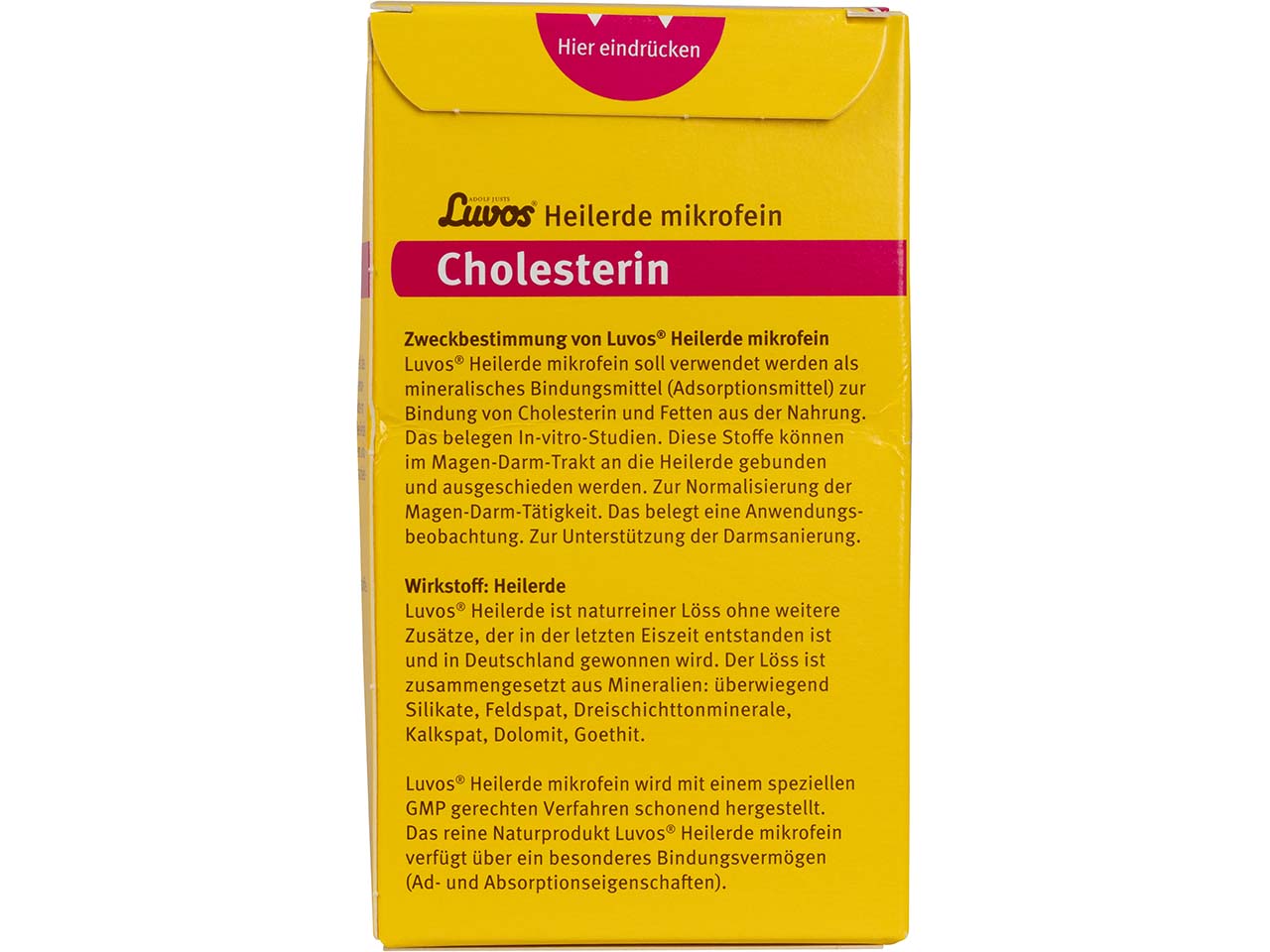 Luvos Heilerde-Cholesterin-Pulver, mikrofein, 380 g