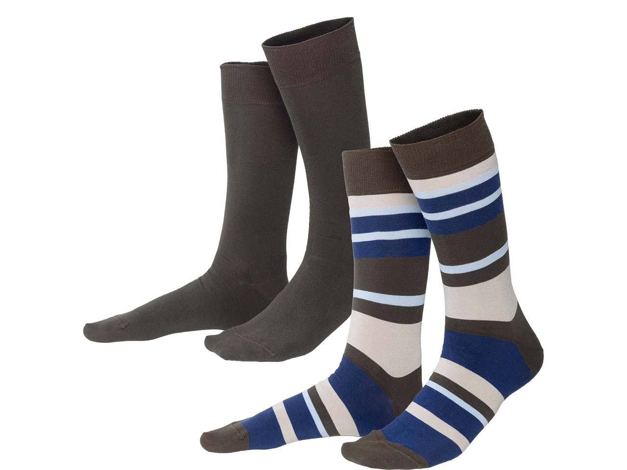 Living Crafts Bio-Herren-Socken "ARNI" 2 Paar, earth/wave, Gr. 43/46
