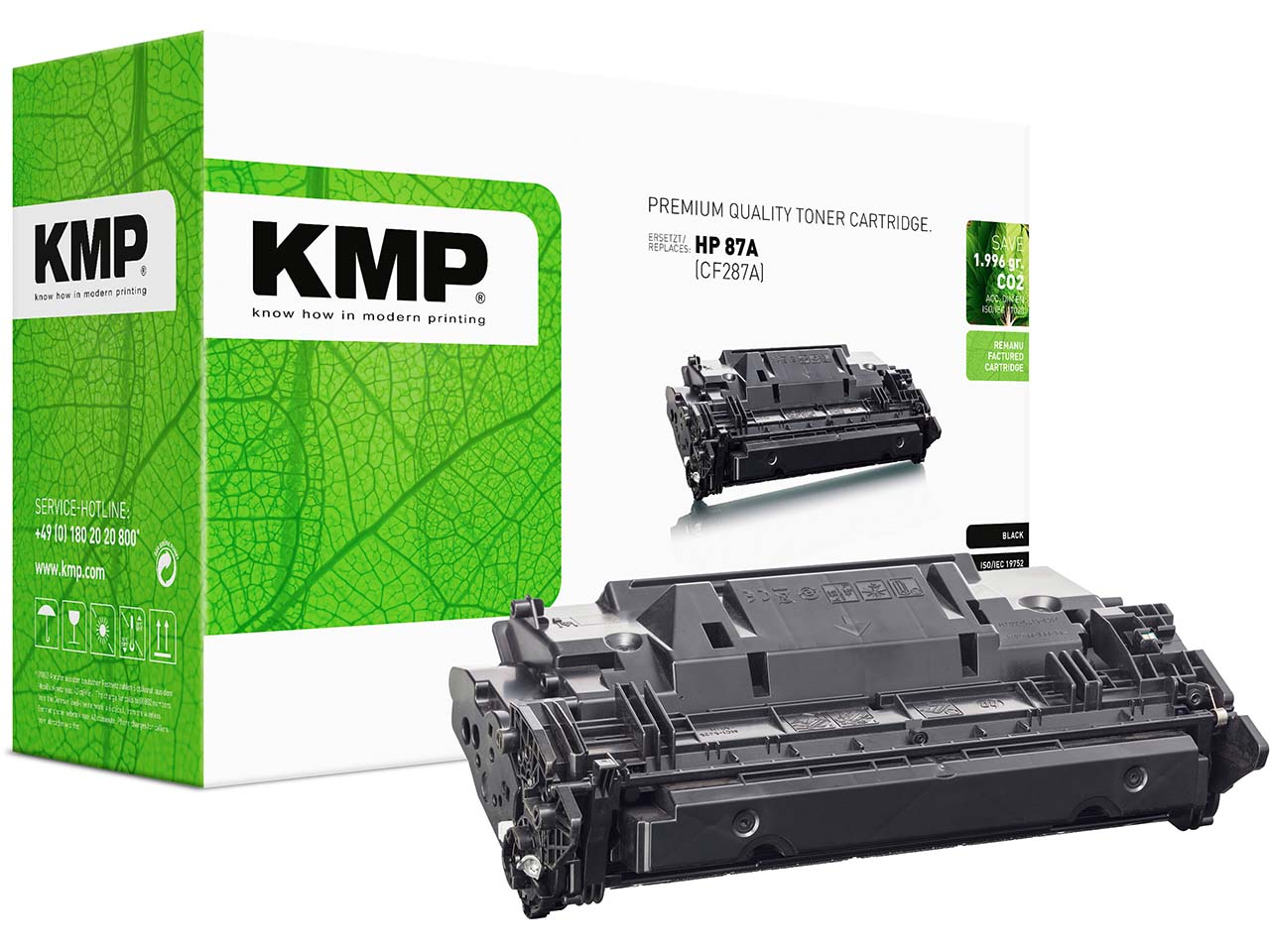 KMP Druckkassette ersetzt hp CF287A, Nr. 87A schwarz