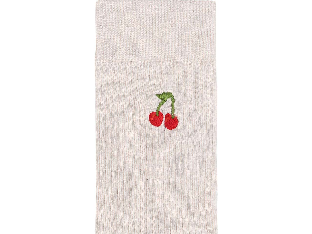 MELA Bio-Socken "Kirsche", cream melange, Gr. 35/38