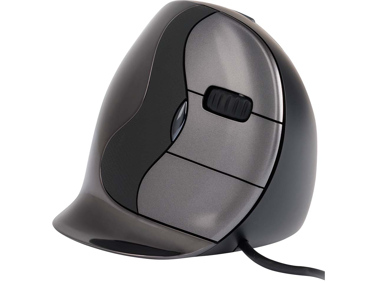 Bakker Elkuizen Ergonomische Maus 'Evolent D Wired' für Rechtshänder, medium