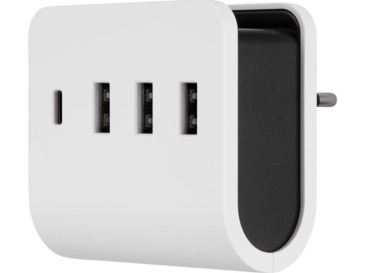 REV USB-Ladegerät "Quad" mit 3x USB-A und 1x USB-C, weiß