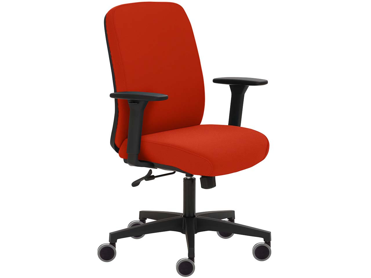 Bürodrehstuhl "2219" mit Armlehnen, orange
