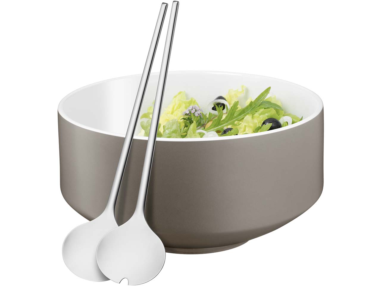 WMF 3-teiliges Salat-Set "Moto" lavagrau