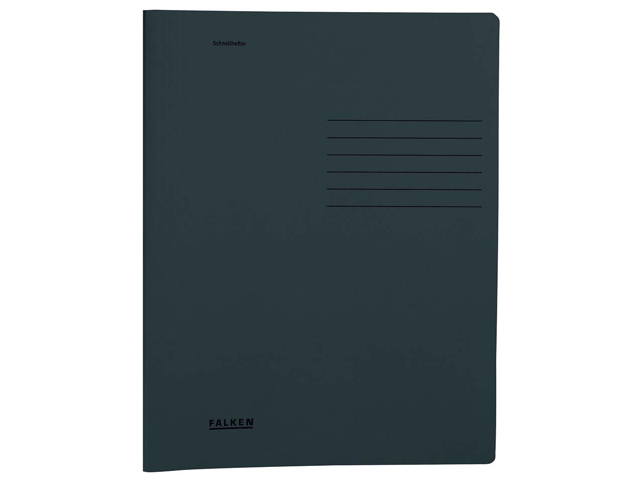 Falken Schnellhefter DIN A4 aus Recyclingkarton 240 g/m², schwarz