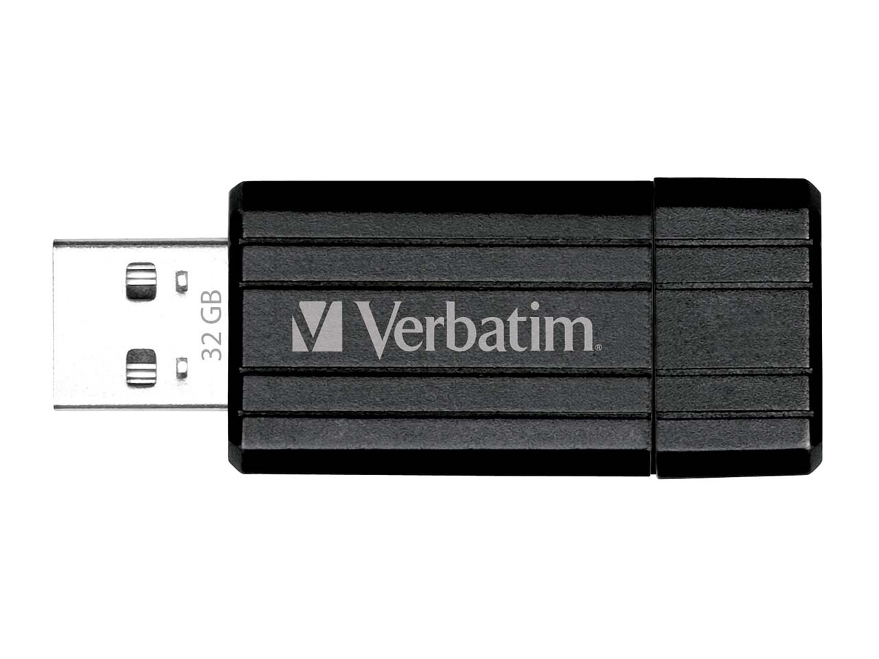 Verbatim USB-Stick 'PinStripe' schwarz, 64GB, USB 2.0