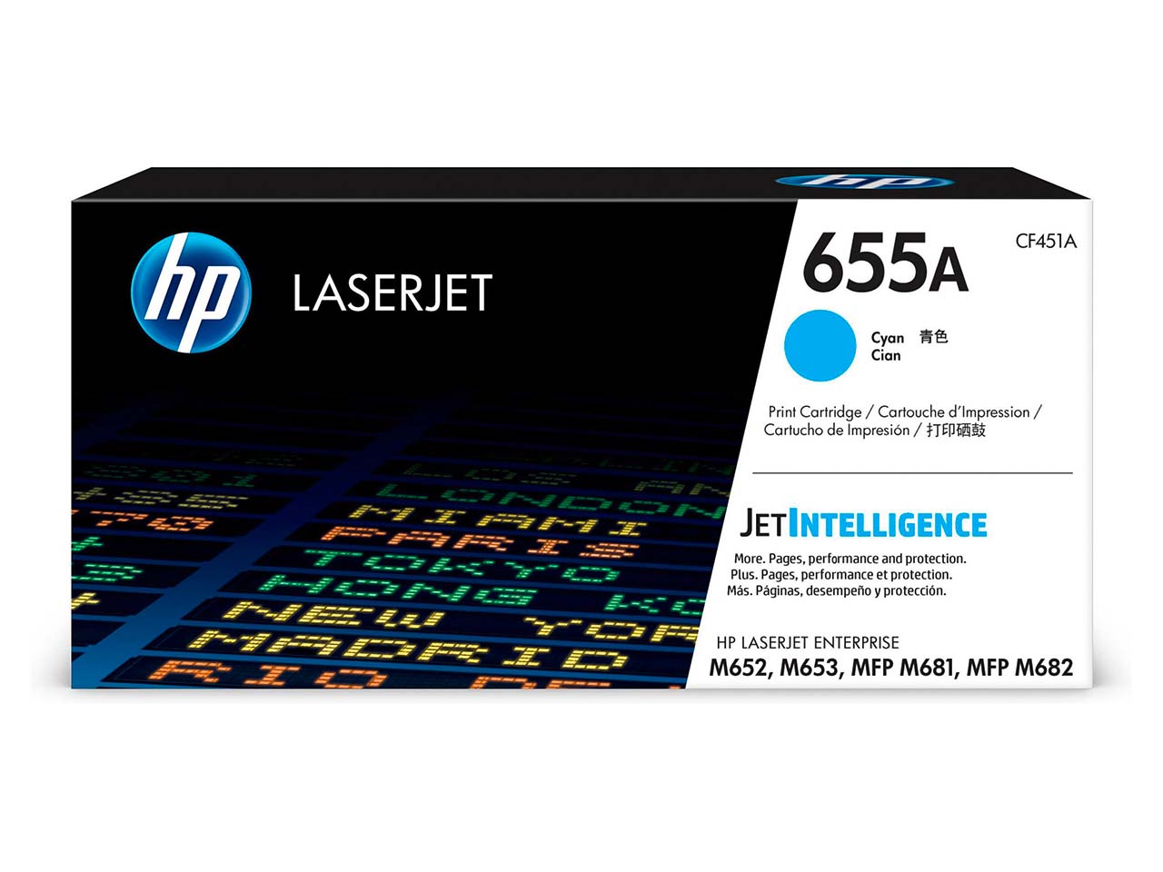 hp Druckkassette CF451A, Nr. 655A cyan
