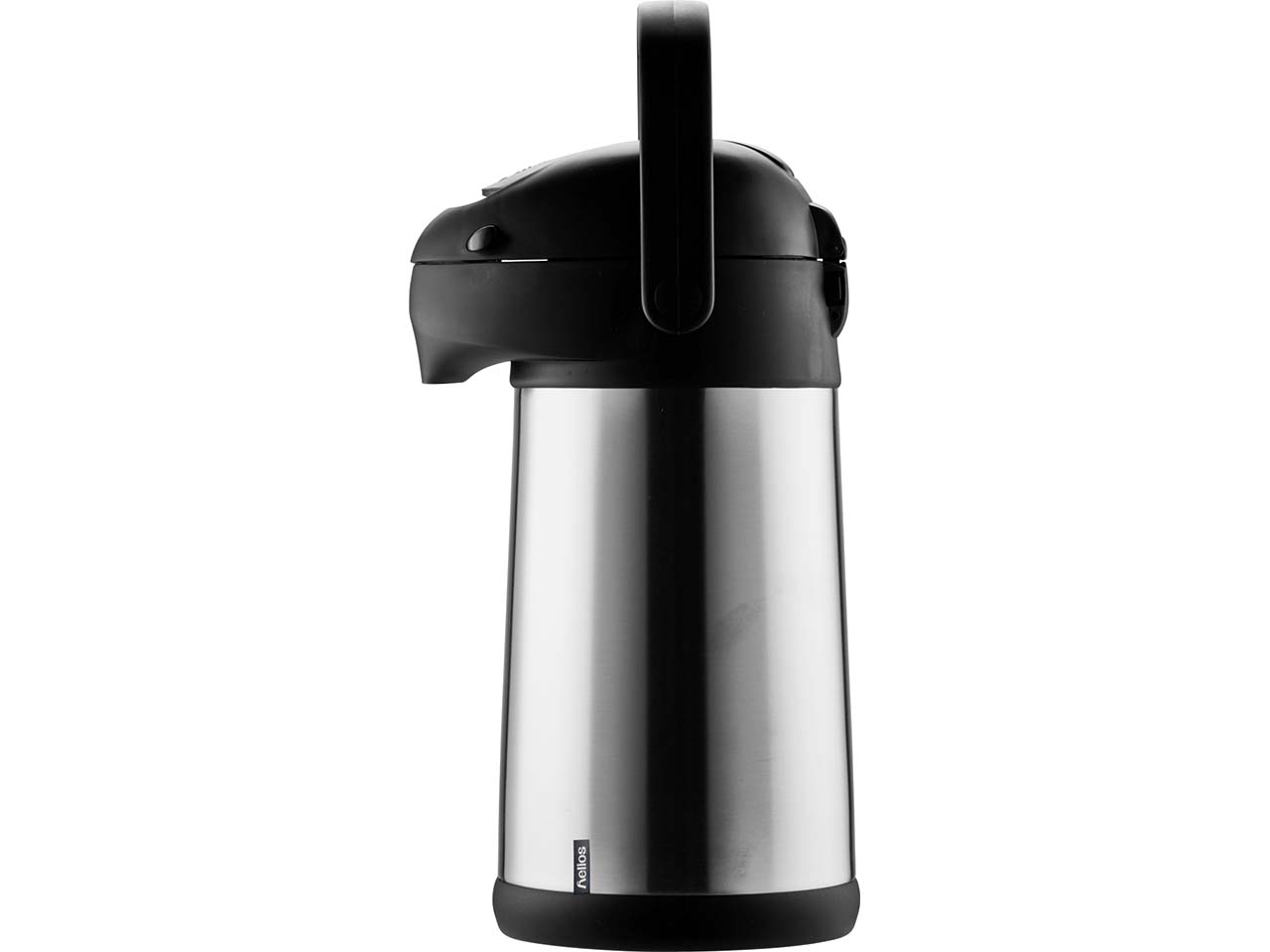 helios Pumpkanne "Pipe" aus Edelstahl, mit 360° Drehvorrichtung im Boden, 2,5 l, silber