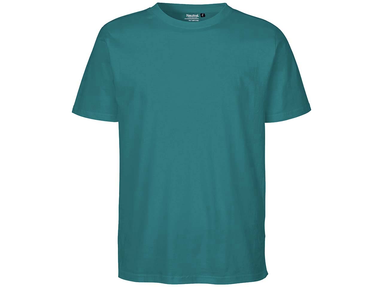 Neutral Bio-Unisex-T-Shirt mit Rundhalsausschnitt, teal, Gr. XL