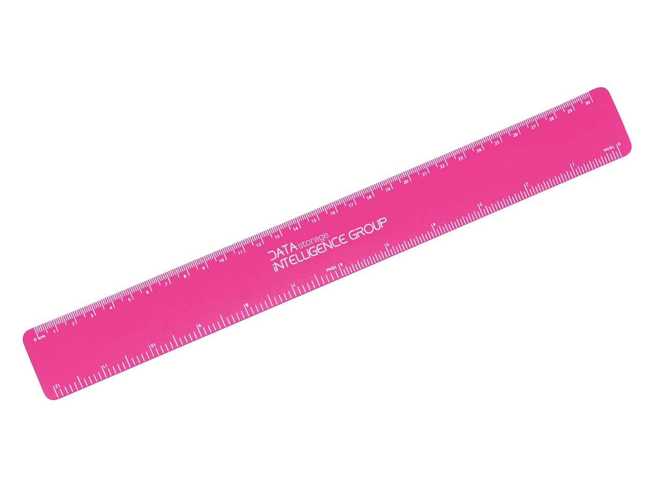 Lineal 'Flexi' 30 cm inkl. 1-farbigem Aufdruck, pink