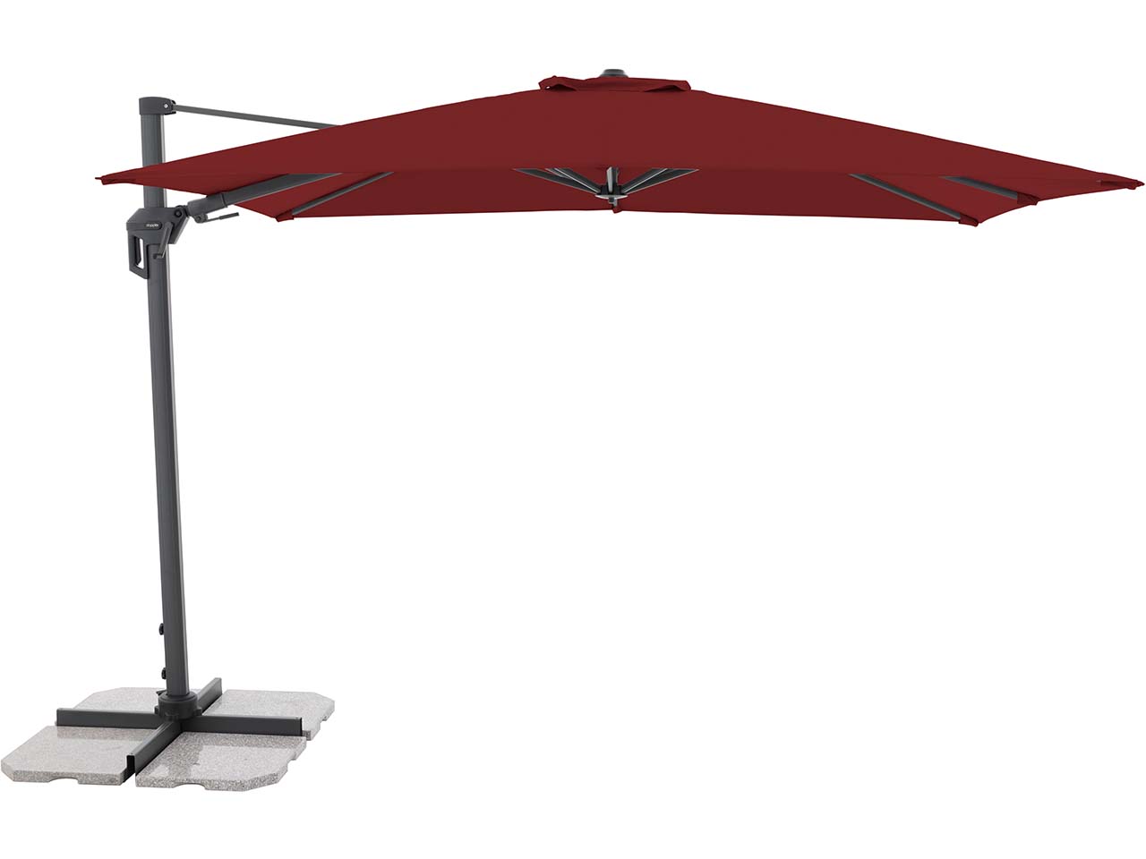 doppler Pendelschirm "ACTIVE PENDEL Green Edition" 310 x 210 cm, bordeaux